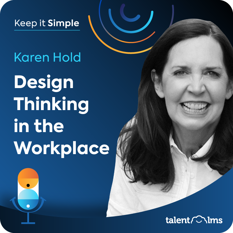 Headshot of Karen Hold, guest on TalentLMS podcast Keep It Simple